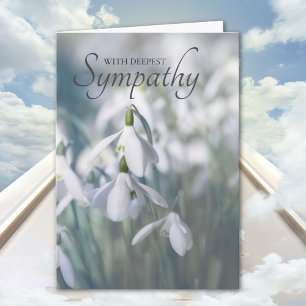 Snowdrops Sympathy Card Kaart