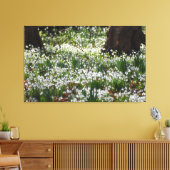 Snowdruppels Canvas Afdruk (Insitu (Woonkamer))