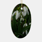 Snowdruppels I (Galanthus) White Spring Flowers Keramisch Ornament (Rechts)