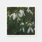 Snowdruppels I (Galanthus) White Spring Flowers Servet (Voorkant)