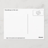 Snowdruppels in het briefkaart van de regen (Achterkant)