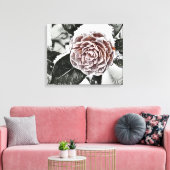 Snowed Froid Rose Dessin toile étirée Imprimer (Insitu(Salon))