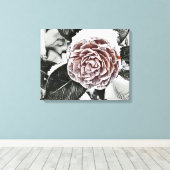 Snowed Froid Rose Dessin toile étirée Imprimer (Insitu (Plancher de Bois))
