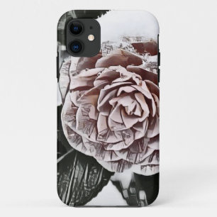 Snowed Frozen Rose Dessin iPhone / coque ipad