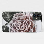 Snowed Frozen Rose Dessin iPhone / coque ipad (Dos (Horizontal))