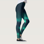Snowfall Aurora Borealis - noordelijk licht Leggings (Rechts)