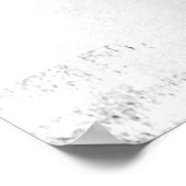 "Snowfall" Black and White Abstract Ar Poster (Hoek)