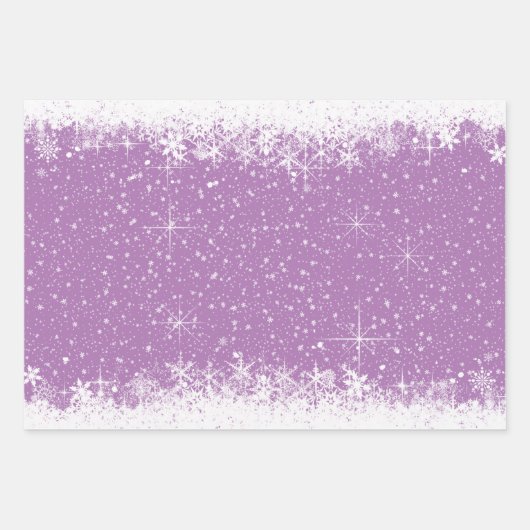 Snowfall- en sneeuwgrenzen kerstgroen ID728 Inpakpapier Vel (Voorkant 2)