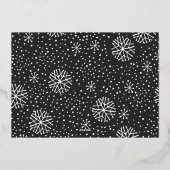 Snowfall Script 2 Fotoopname Folie Feestdagenkaart (Achterkant)