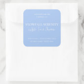 Snowfall Serenity White Tea & Jasmine Candle Label (Tas)