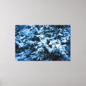 Snowfall Winter Kerstboom Canvas Afdruk (Voorkant)
