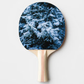 Snowfall Winter Kerstboom Tafeltennisbatje (Voorkant)