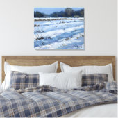 Snowfield Canvas Afdruk (Insitu (Slaapkamer))