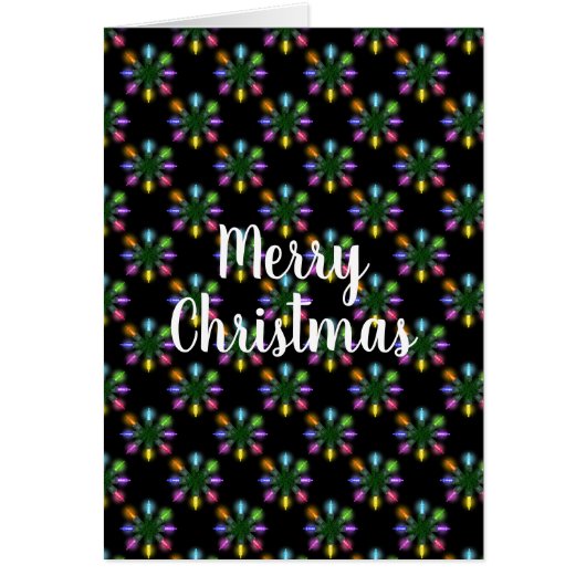 Snowflak met kerstverlichting (Voorkant)