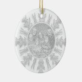 Snowflake 1e Kerstmis Together Foto Ornament (Rechts)