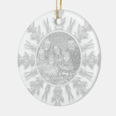 Snowflake 1e Kerstmis Together Foto Ornament (Links)