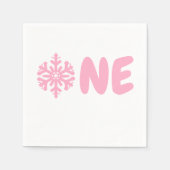 Snowflake 1e verjaardag servet (Voorkant)