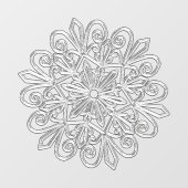 Snowflake 21 raamsticker (Vel)