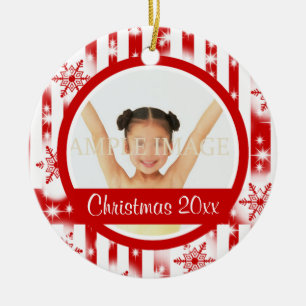 Snowflake 2 foto personaliseren keramisch ornament