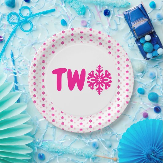 Snowflake 2e verjaardag Bord (Feest)