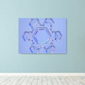 Snowflake 6 canvas afdruk (Insitu (Houten vloer))