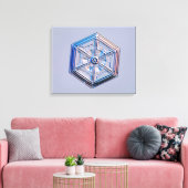 Snowflake 8 canvas afdruk (Insitu (Woonkamer))