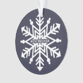 Snowflake, aangepast aan Jouw naam Ornament (voorkant)