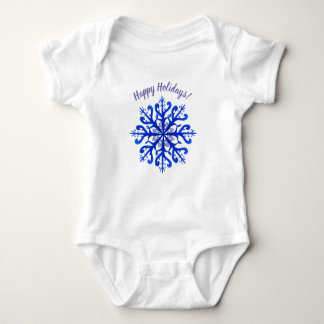 Snowflake aangepaste tekst Baby Bodysuit