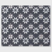 Snowflake Abstracte kerstfeestdag Cadeaupapier (Vlak)