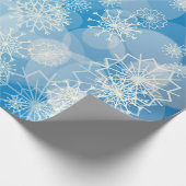 Snowflake achtergrond cadeaupapier (Hoek)