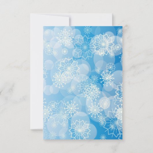 Snowflake achtergrond kaart (Achterkant)