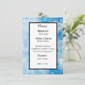 Snowflake achtergrond menu (Staand voorkant)