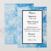 Snowflake achtergrond menu (Voorkant / Achterkant)