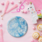 Snowflake achtergrond papieren bordje (Feest)