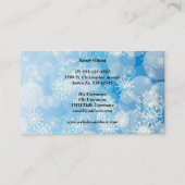 Snowflake achtergrond visitekaartje (Achterkant)