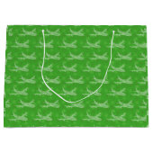 Snowflake Airliner - Groen Groot Cadeauzakje (Voorkant)