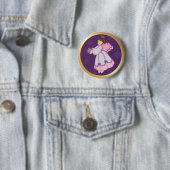 Snowflake Angel Ronde Button 5,7 Cm (In situ)