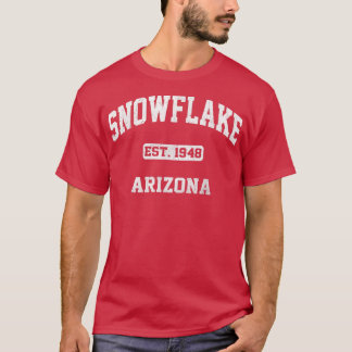 Snowflake Arizona AZ  staat Athletische stijl T-shirt