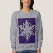 Snowflake Art Winter Holiday Sweatshirt (Devant)