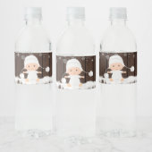 Snowflake Baby shower waterflesetiketten Waterfles Etiket (Flessen)