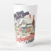 SnowFlake Baisers Latte Mug (Devant)