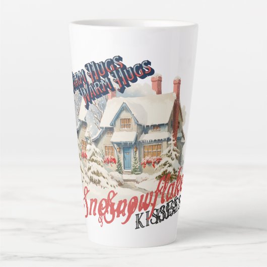 SnowFlake Baisers Latte Mug (Devant)