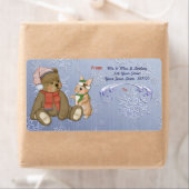 Snowflake Beer en Bunny Shipping Label (Insitu)