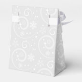 Snowflake Bliss Silver Bedankdoosjes (Achterkant)
