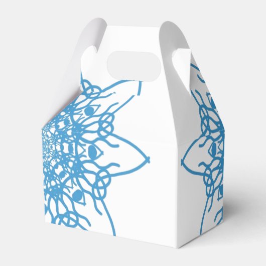 Snowflake Blue Bedankdoosjes (Voorkant Zijde)