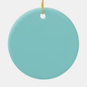 Snowflake blue keramisch ornament (Achterkant)