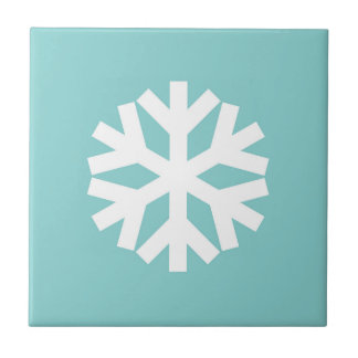 Snowflake blue tegeltje