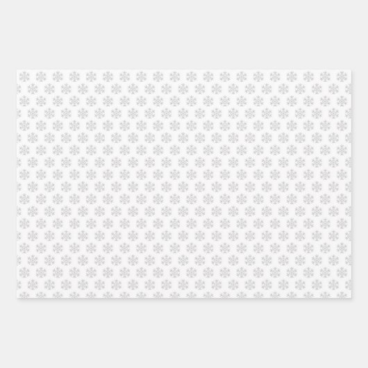  Snowflake Blue White Kerststreping Inpakpapier Vel (Voorkant 3)