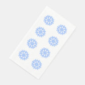 Snowflake Blue Winter Festive Pattern Servet (Hoek)