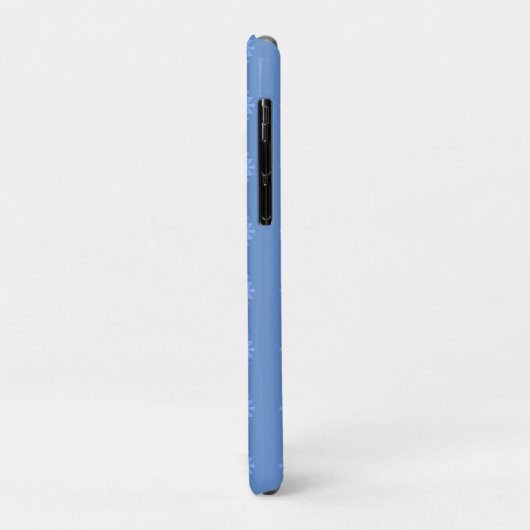 Snowflake Blue Winter Pattern Case-Mate iPhone Case (Achterkant/links)